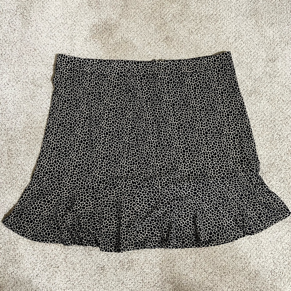 Michael Kors Leopard Half Zip Mini Skirt-NWT-Size XL